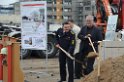 Erster Spatenstich Neues Feuerwehrzentrum Koeln Kalk Gummersbacherstr P120